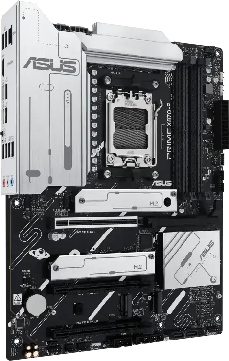 Placa de baza ASUS PRIME X870-P AM5 ATX Chipset AMD X870 pentru Ryzen 9000/8000/7000, DDR5 8000+ MT/s, PCIe 5.0 x16, USB4 Type-C, Ethernet 2.5Gb