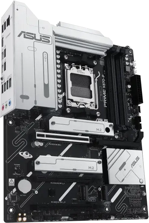 Placa de baza ASUS PRIME X870-P AM5 ATX Chipset AMD X870 pentru Ryzen 9000/8000/7000, DDR5 8000+ MT/s, PCIe 5.0 x16, USB4 Type-C, Ethernet 2.5Gb