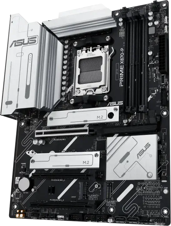 Placa de baza ASUS PRIME X870-P AM5 ATX Chipset AMD X870 pentru Ryzen 9000/8000/7000, DDR5 8000+ MT/s, PCIe 5.0 x16, USB4 Type-C, Ethernet 2.5Gb