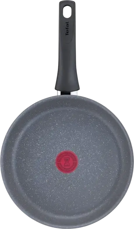 Tefal G1500572 Healthy Chef Frying Pan, 26 cm, Non-stick Titanium Mineralia+ Coating, Aluminium, Induction Compatible, Thermo-Spot Heat Indicator, Grey
