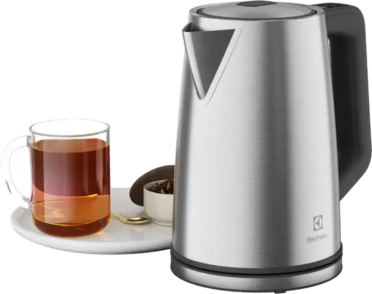 Electrolux Create 5 E5K1-6ST Electric Kettle, 1.7L, 2400W, Stainless Steel, SelectPRO Temperature Control, Keep Warm Function, Automatic Shut-off