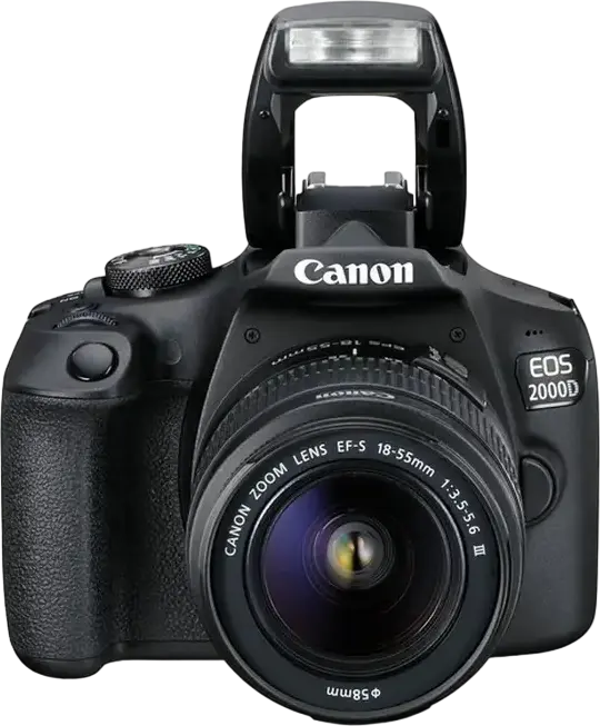 Aparat foto DSLR Canon EOS 2000D & EF-S 18-55mm  f/3.5-5.6 IS II KIT