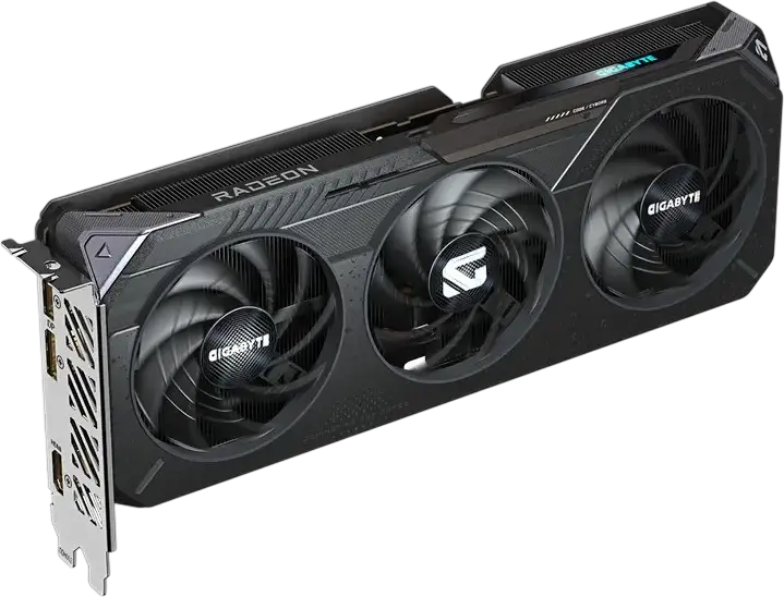 Gigabyte Radeon RX 9060 XT Gaming OC Graphics Card, AMD Radeon RX 9060 XT, 16 GB GDDR6 Memory, Windforce 3-Fan Cooling, OC Edition, 3x DisplayPort, 1x HDMI