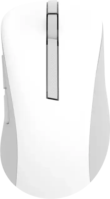 ASUS MD102 Wireless Mouse, White, Dual Mode 2.4GHz RF & Bluetooth, Optical Tracking, Adjustable 800/1000/1600 DPI, Silent Clicks, Windows & Chrome OS