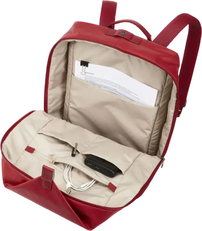 Rucsac Thule Spira SPAB-113 pentru laptop, femei, 15L din poliester rezistent la apa, compartiment laptop 13", buzunar tableta si curea pentru bagaj