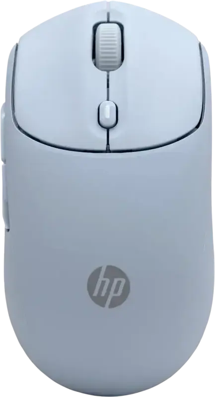 HP 400 Quiet Wireless Mouse, Blue, Dual-mode Bluetooth and 2.4GHz USB, Adjustable 6000 DPI, Ambidextrous Compact Design, Quiet-click Buttons, 24 Month Battery