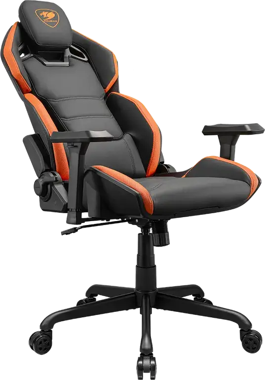 Scaun Gaming Cougar Hotrod, PU Piele, Negru | Portocaliu