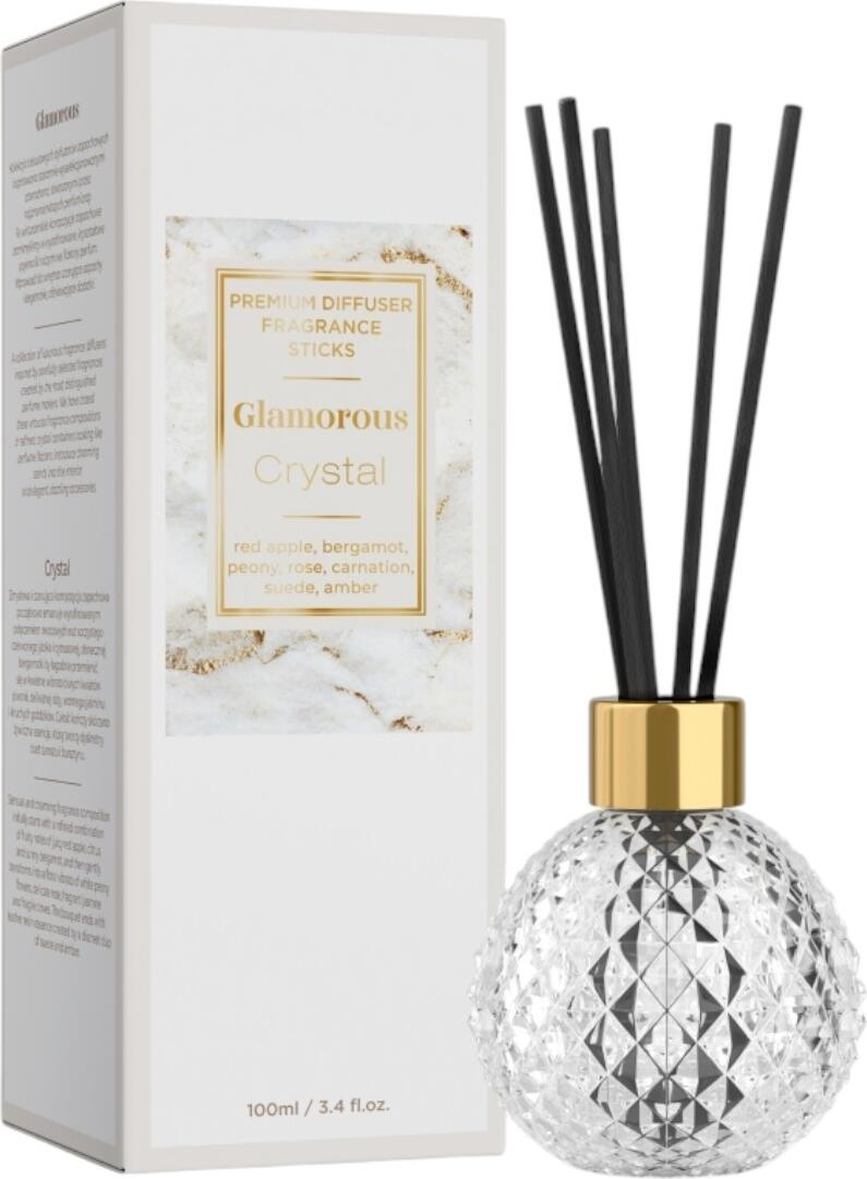 OEM Аромадиффузор GLAMOROUS CRYSTAL 100 мл красное яблоко бергамот пион роза гвоздика замша амбра 100 мл