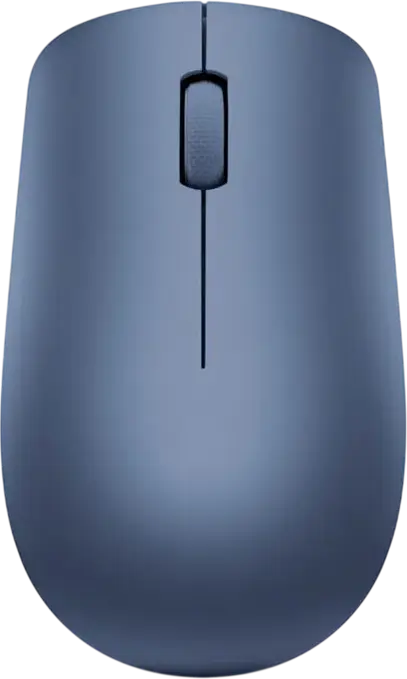 Mouse Wireless Lenovo 530, Albastru, Receptor Nano USB 2.4 GHz, Senzor Optic 1200 DPI, Design Ergonomic Ambidextru, Finisaj Soft Touch, Plug-and-Play