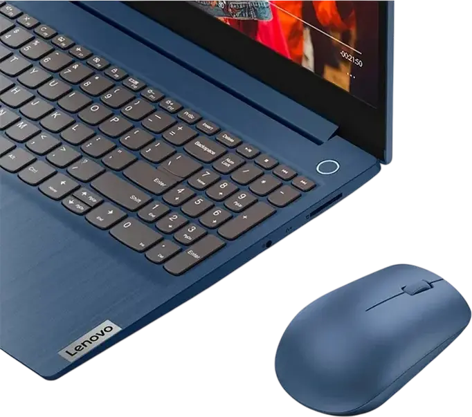 Mouse Wireless Lenovo 530, Albastru, Receptor Nano USB 2.4 GHz, Senzor Optic 1200 DPI, Design Ergonomic Ambidextru, Finisaj Soft Touch, Plug-and-Play