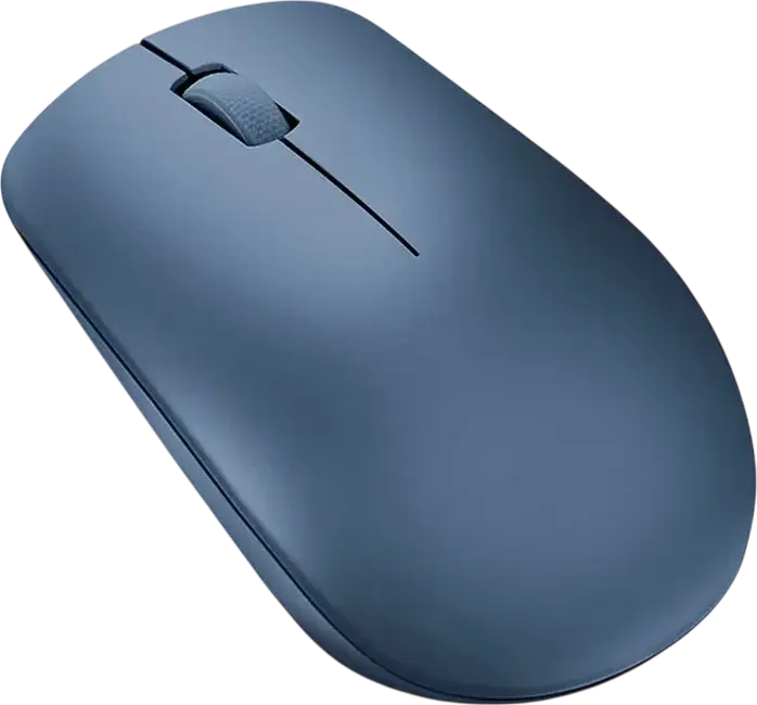Mouse Wireless Lenovo 530, Albastru, Receptor Nano USB 2.4 GHz, Senzor Optic 1200 DPI, Design Ergonomic Ambidextru, Finisaj Soft Touch, Plug-and-Play
