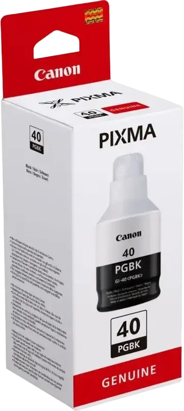 Canon GI-40 PGBK Pigment Black Ink Refill Bottle 170ml for PIXMA G-Series MegaTank G5040 G6040 G7040 GM2040 GM4040, 6000 Page Yield