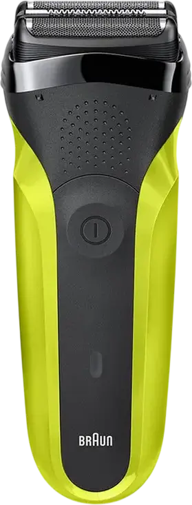 Braun Series 3 Shave&Style 300BT Electric Shaver and Trimmer Set, 3 Flexible Blades, Integrated Trimmer, 5 Combs, Washable, Black/Volt Green