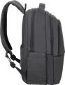 Rivacase Tegel 8435 Laptop Backpack for up to 15.6 inch Laptops, Water-Resistant Recycled rPET Polyester, Trolley Strap, Black