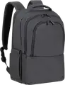 Rivacase Tegel 8435 Laptop Backpack for up to 15.6 inch Laptops, Water-Resistant Recycled rPET Polyester, Trolley Strap, Black