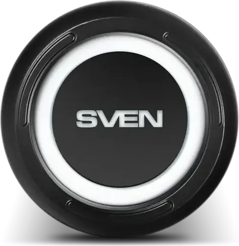 Box Portabil Bluetooth SVEN PS-315, Putere 20W RMS, Rezistenta la Apa IPX6, Iluminare RGB, Suport TWS, USB/microSD/AUX, Incarcare Type-C, Negru