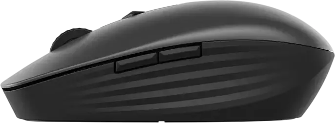 HP 710 Rechargeable Silent Wireless Mouse, Bluetooth & 2.4 GHz, 3000 dpi Optical Sensor, 7 Buttons, USB-C Charging, Glass Tracking, Black