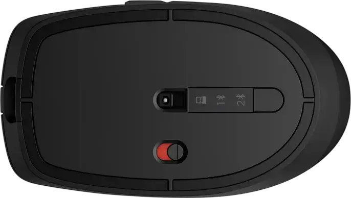 HP 710 Rechargeable Silent Wireless Mouse, Bluetooth & 2.4 GHz, 3000 dpi Optical Sensor, 7 Buttons, USB-C Charging, Glass Tracking, Black
