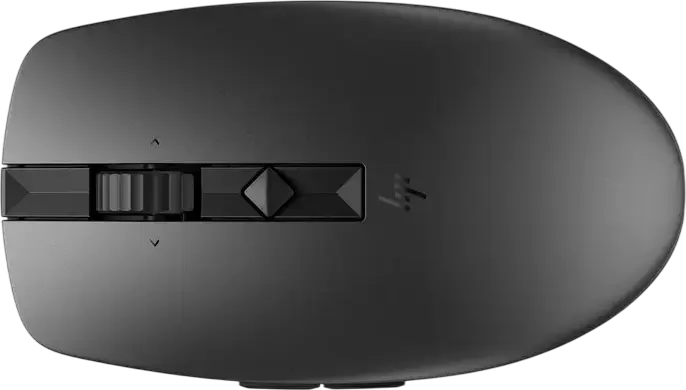 HP 710 Rechargeable Silent Wireless Mouse, Bluetooth & 2.4 GHz, 3000 dpi Optical Sensor, 7 Buttons, USB-C Charging, Glass Tracking, Black