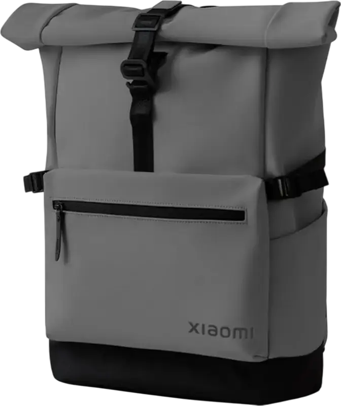 Rucsac Xiaomi Roll Top Casual, 15.6", Tesatura, oliuretan, poliester, Gri