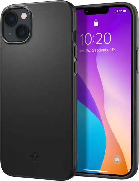 Husa Spigen Thin Fit pentru iPhone 14 Plus, Protectie Hibrida Ultra-Subtire si Usoara, Policarbonat si TPU, Grosime 1.55mm