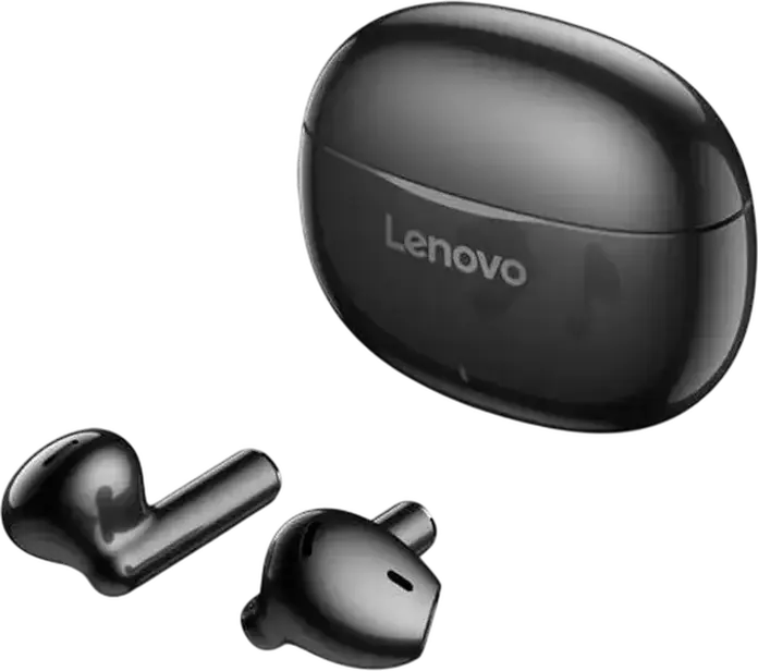 Lenovo E310 True Wireless Stereo Earbuds, Bluetooth 5.3, ENC Noise Reduction, Dual Microphones, 20h Playback, USB Type-C, Black
