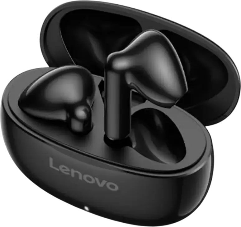 Lenovo E310 True Wireless Stereo Earbuds, Bluetooth 5.3, ENC Noise Reduction, Dual Microphones, 20h Playback, USB Type-C, Black