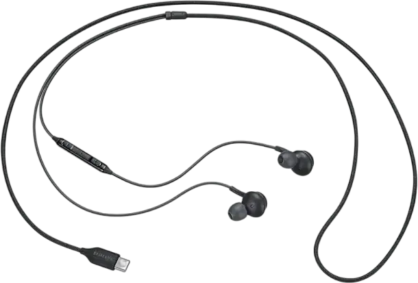 Casca Samsung EO-IC100B In-Ear cu Fir, Conector USB Type-C, Tuning Audio AKG, Microfon Integrat și Control Remote Inline, Negru