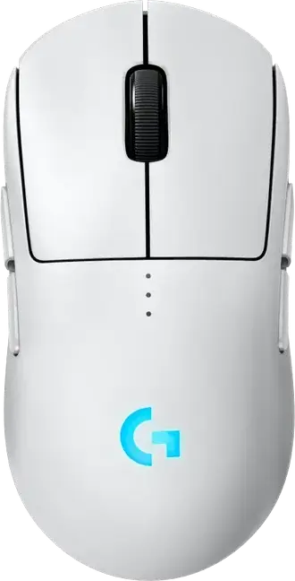 Logitech G Pro 2 LightSpeed Wireless Gaming Mouse, HERO 2 Sensor, 32,000 DPI, 1000Hz, 8 Buttons, Ambidextrous, RGB, 910-007295, White