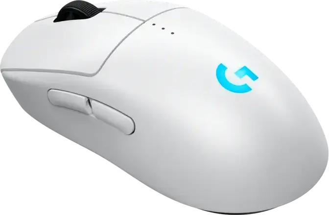 Logitech G Pro 2 LightSpeed Wireless Gaming Mouse, HERO 2 Sensor, 32,000 DPI, 1000Hz, 8 Buttons, Ambidextrous, RGB, 910-007295, White