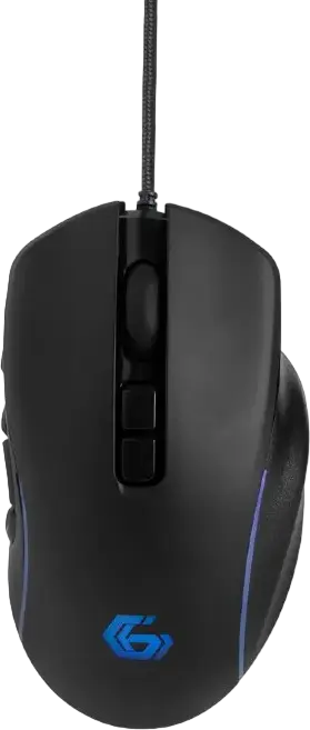 Gembird RAGNAR-RX500 Wired Gaming Mouse, Optical Sensor up to 7200 DPI, 10 Programmable Buttons, RGB Backlight, Braided Cable, Black
