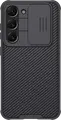 Чехол Nillkin CamShield Pro для Samsung Galaxy S23+, черный, гибридный корпус PC TPU с раздвижной шторкой камеры, противоударные углы, антиотпечатки