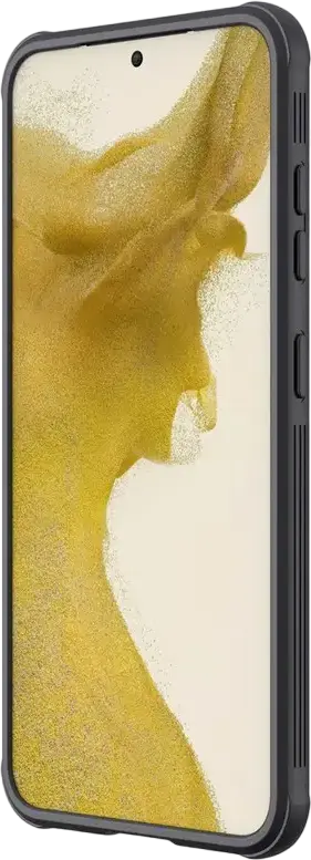 Чехол Nillkin CamShield Pro для Samsung Galaxy S23+, черный, гибридный корпус PC TPU с раздвижной шторкой камеры, противоударные углы, антиотпечатки