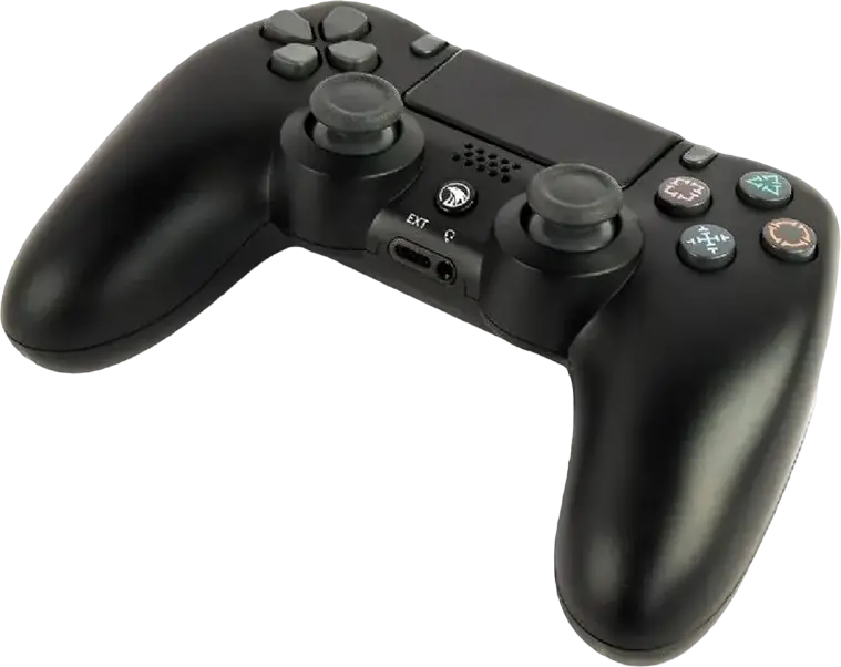 Gembird JPD-PS4BT-02 Wireless Gamepad for PlayStation 4 and Windows PC, Bluetooth 2.1 + EDR, Dual Vibration, RGB LED, Touchpad, Black