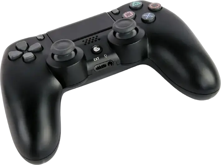 Gembird JPD-PS4BT-02 Wireless Gamepad for PlayStation 4 and Windows PC, Bluetooth 2.1 + EDR, Dual Vibration, RGB LED, Touchpad, Black