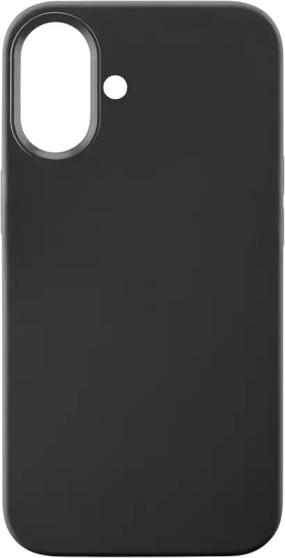 Cellularline Sensation Case for Apple iPhone 16 Plus, Soft-Touch Exterior with Scratchproof Microfibre Lining, Slim Fit, Black