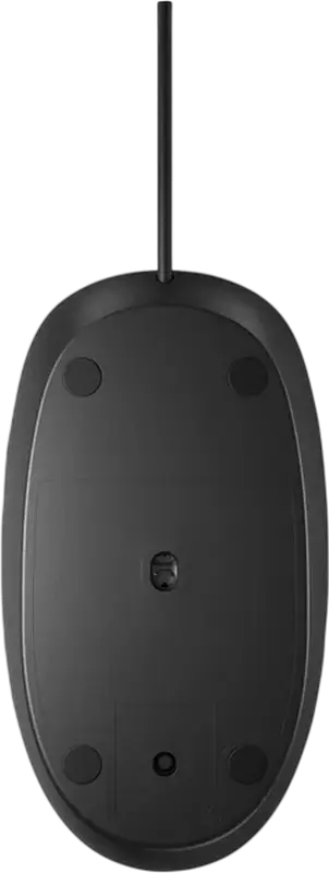 Mouse Optic cu Fir HP 128, 1200 dpi, 3 Butoane cu Roteta de Defilare, Design Ambidextru, Conectare USB Type-A, Plastic ABS Negru, Cablu 1.8m