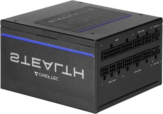Блок питания Chieftec Stealth SPX-1200-FC 1200 Вт, 80 PLUS Platinum, полностью модульный ATX 12V 3.1, поддержка PCIe GEN5, японские конденсаторы, черный