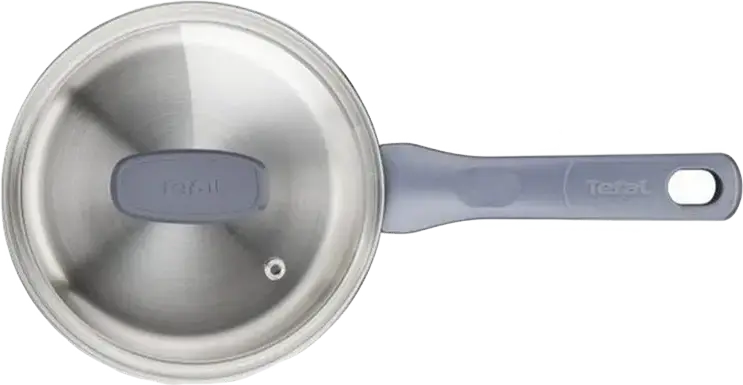 Tefal G712S855 Daily Cook Stainless Steel Cookware Set, 8 Pieces, Thermo-Fusion Integral Technology, Induction Compatible, Glass Lids, Dishwasher Safe
