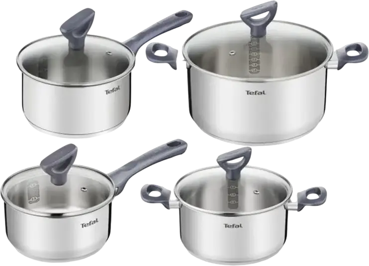Set de vase Tefal G712S855, Oțel inoxidabil