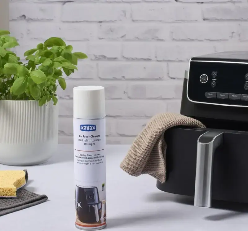 Xavax Air Fryer Cleaner 111764, Grease and Burnt Residue Removing Cleaning Foam Aerosol Spray, 300 ml