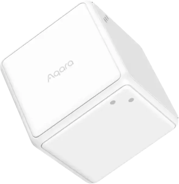 Controlor Smart Home Aqara Cube T1 Pro (CTP-R01) Telecomanda Wireless Multi-Actiune, Zigbee 3.0, Compatibil Apple HomeKit Amazon Alexa IFTTT, Alb