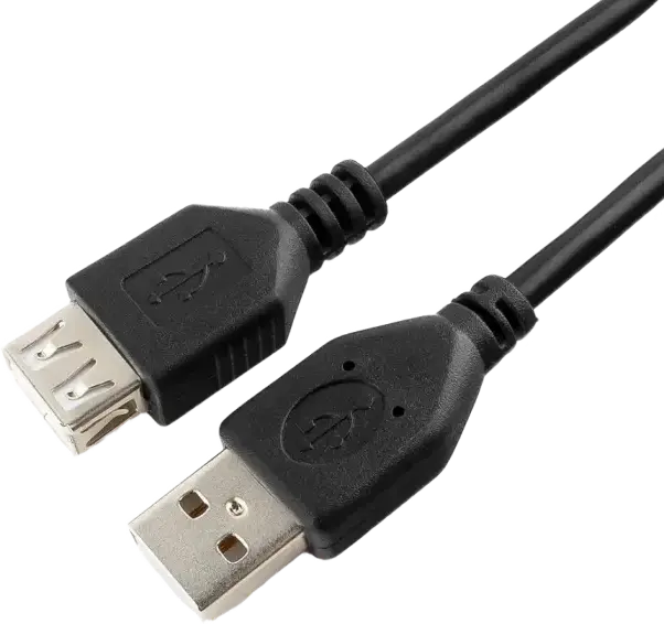 Gembird Cablexpert CCP-USB2-AMAF-10 USB 2.0 Extension Cable, Type-A Male to Type-A Female, Gold-Plated Connectors, PVC Jacket, Black, 3m