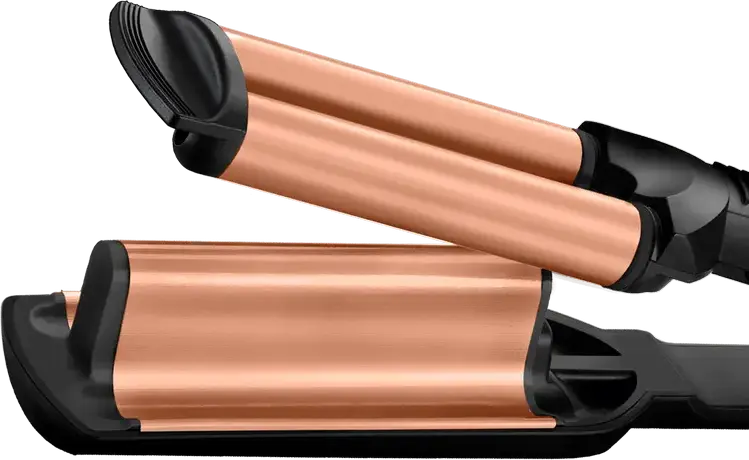 Плойка для глубоких локонов BaByliss Deep Waver W2447E, керамика с турмалином, 160-210°C, 3 режима температуры, 85 Вт, быстрый нагрев, автоотключение