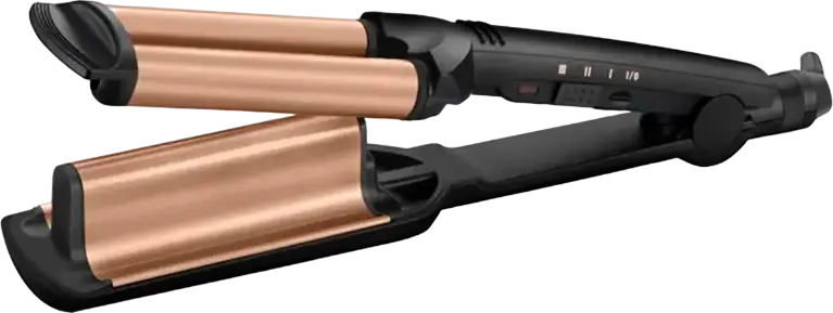 Плойка для глубоких локонов BaByliss Deep Waver W2447E, керамика с турмалином, 160-210°C, 3 режима температуры, 85 Вт, быстрый нагрев, автоотключение
