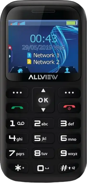 Telefon mobil Allview D2 Senior, 0,03GB/32MB, Negru