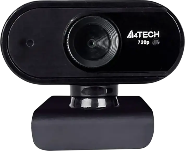 PC Camera A4Tech PK-825P, 720P HD Sensor, Built-in Microphone, Fixed Focus, HD Glass Lens, Black
