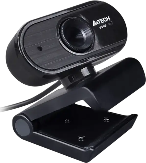 A4Tech PK-825P HD Webcam 720p 30fps with Noise Cancelling Microphone, Fixed Focus, 70 Degree Viewing Angle, USB 2.0, Tripod Mount, Black