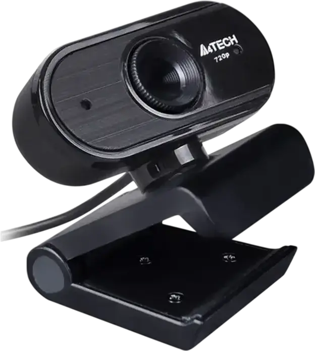 A4Tech PK-825P HD Webcam 720p 30fps with Noise Cancelling Microphone, Fixed Focus, 70 Degree Viewing Angle, USB 2.0, Tripod Mount, Black