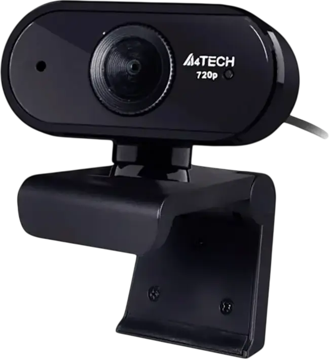 A4Tech PK-825P HD Webcam 720p 30fps with Noise Cancelling Microphone, Fixed Focus, 70 Degree Viewing Angle, USB 2.0, Tripod Mount, Black